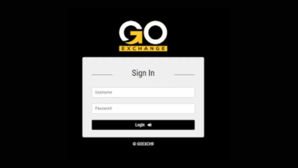 GO Exchange Login